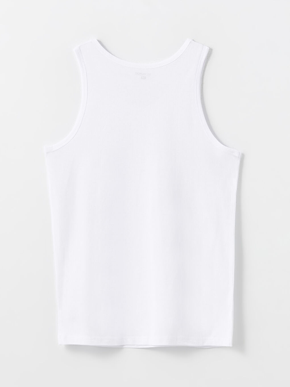 Beyaz U Yaka Penye Erkek Atlet-1