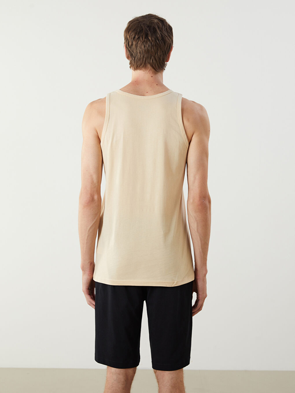 Bej U Yaka Penye Erkek Atlet 2'li-5