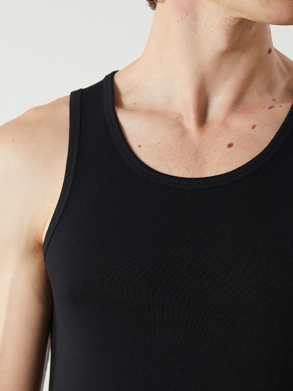 U Neck Jersey Men's Vest 2 Pack -S50030Z8-CVL