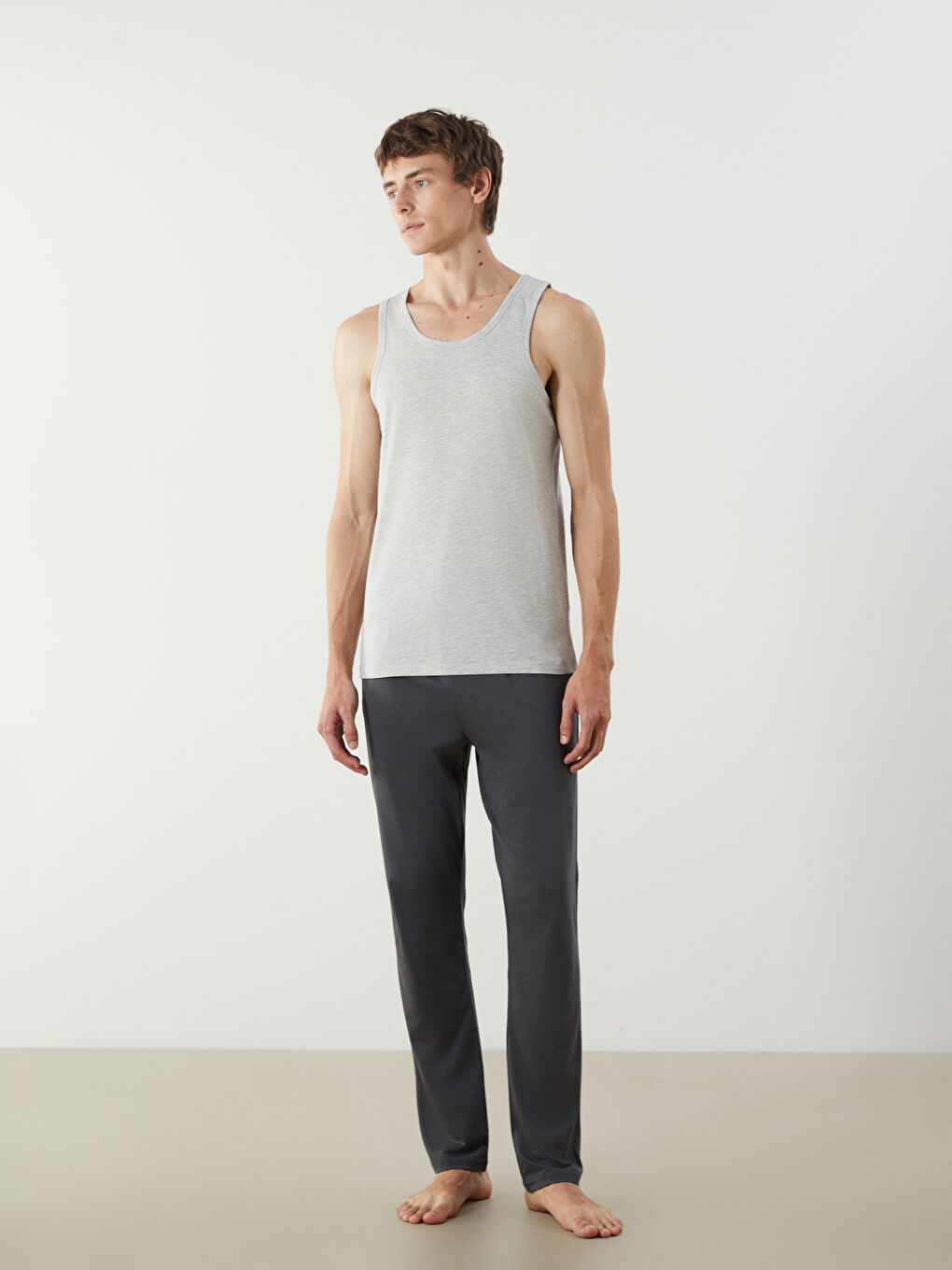 U Neck Jersey Men's Vest 2 Pack -S50030Z8-LAL