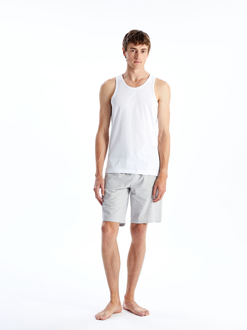 U Neck Jersey Men's Vest 2 Pack -S50030Z8-VC4