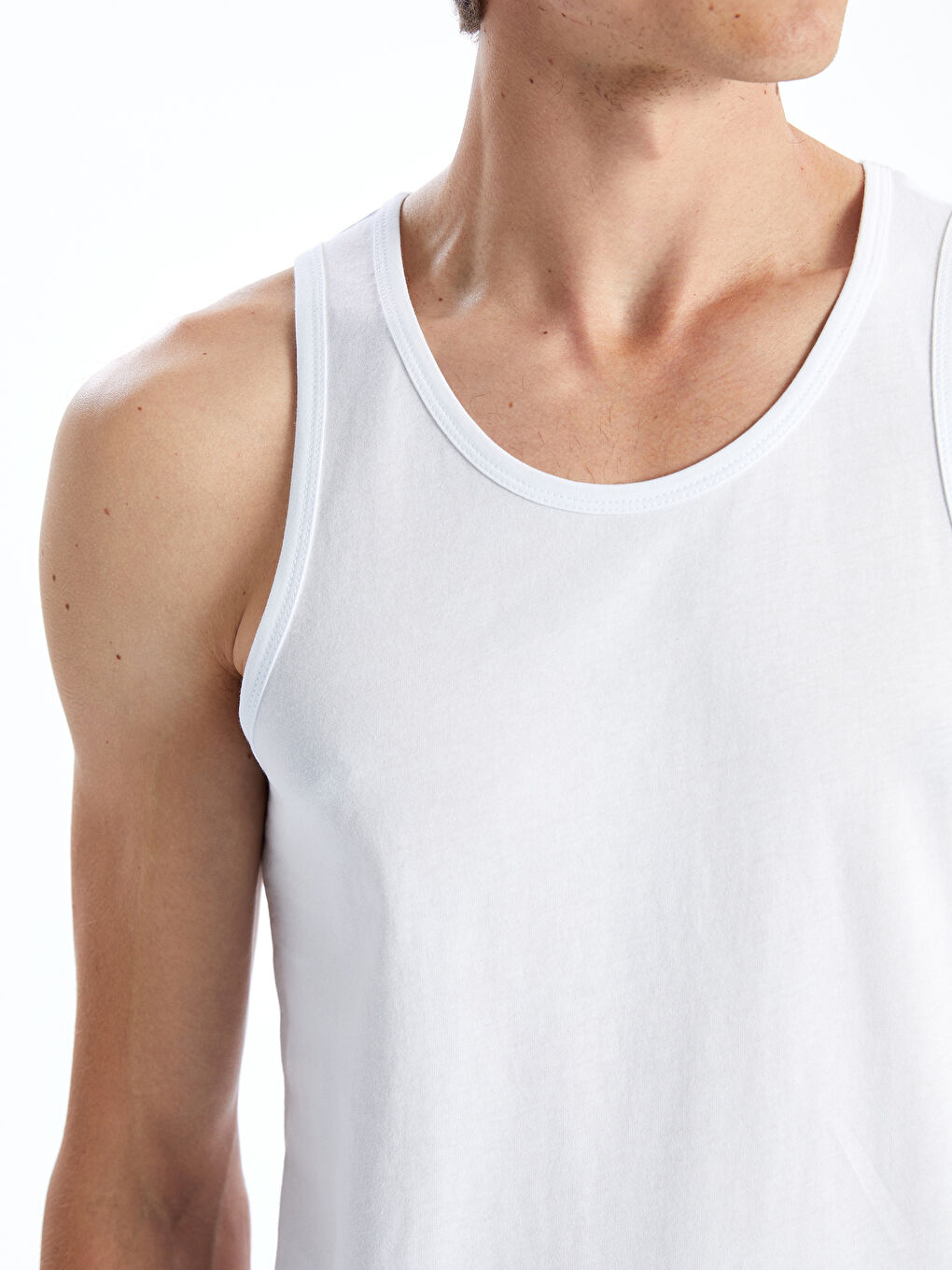 U Neck Jersey Men's Vest 2 Pack -S50030Z8-VC4