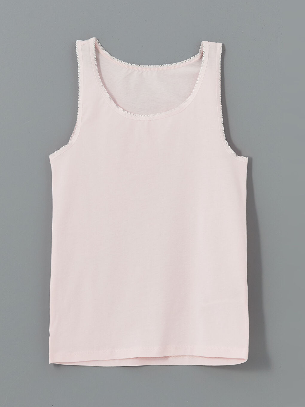 Pembe Bisiklet Yaka Kız Çocuk Atlet