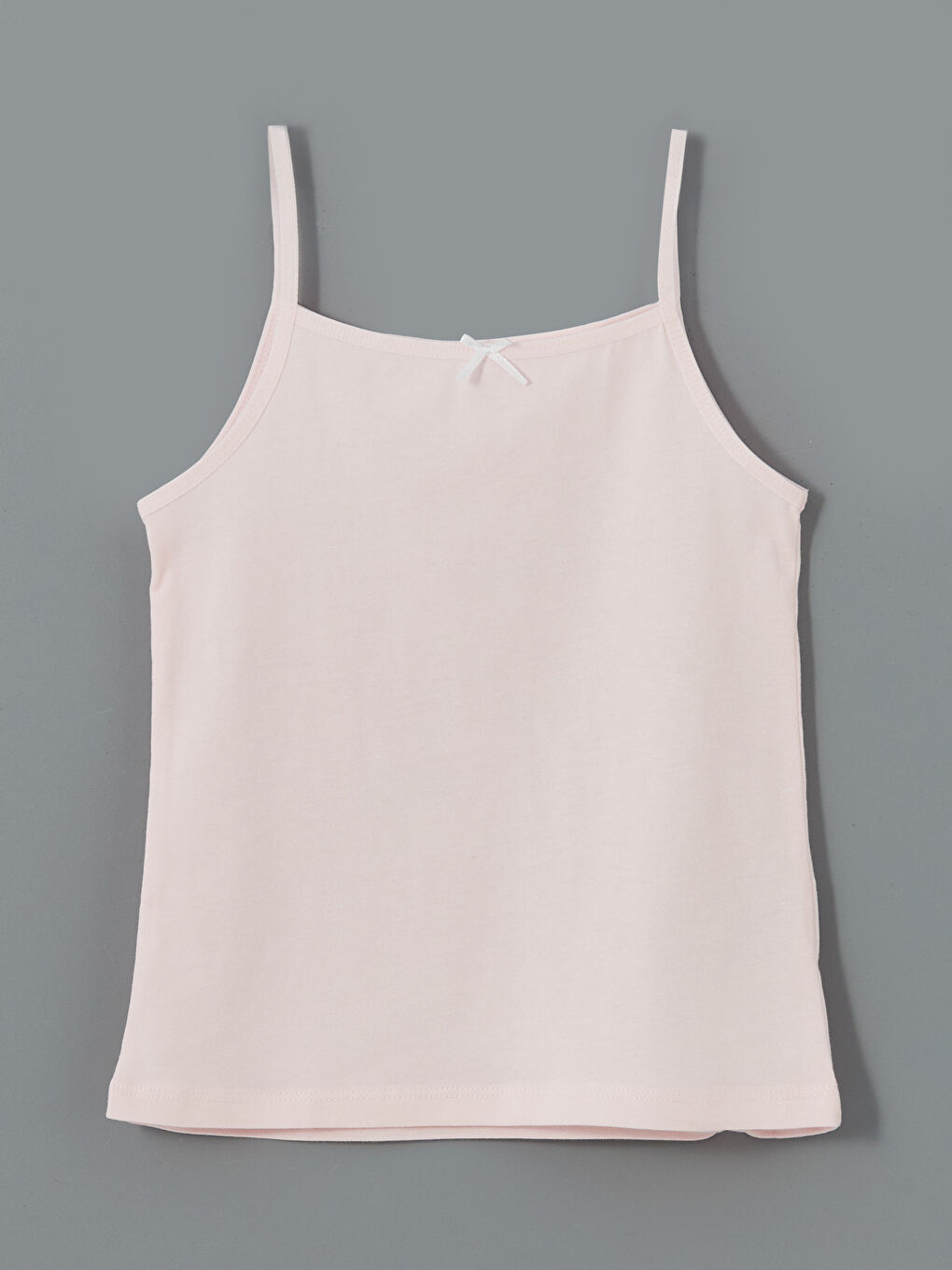 Pembe Kare Yaka Kız Çocuk Atlet