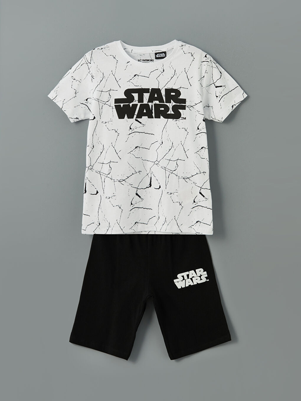 Pidžama za dečake sa šortsem, okruglim izrezom i Star Wars otiskom. -S50059Z4-LU7