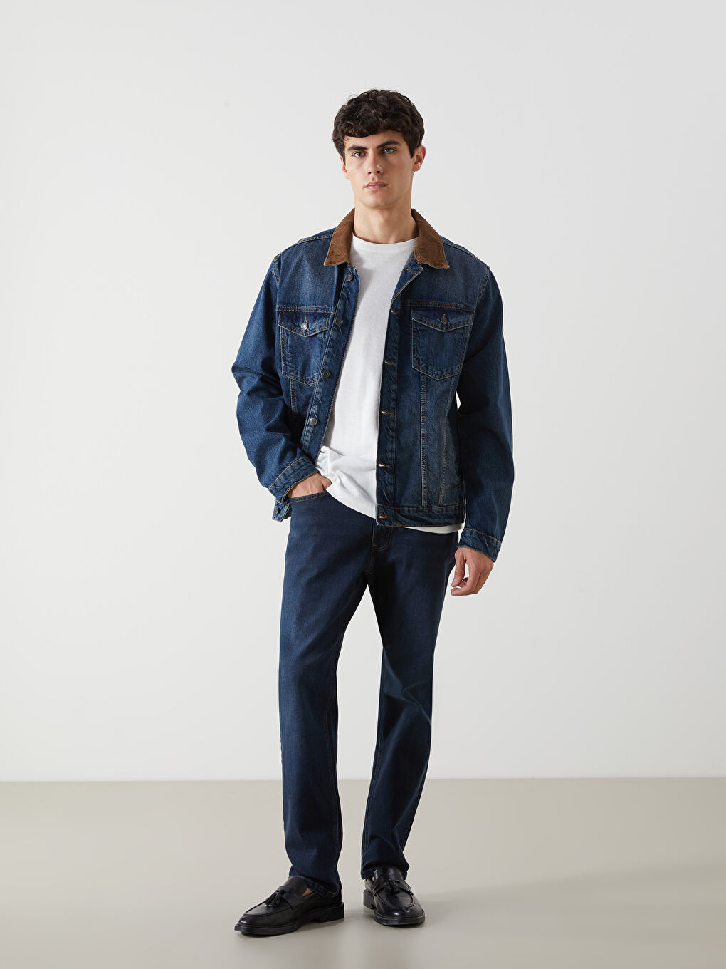 LCW Jeans جاكيت جينز رجالي بقصة عادية -S50103Z8-H45