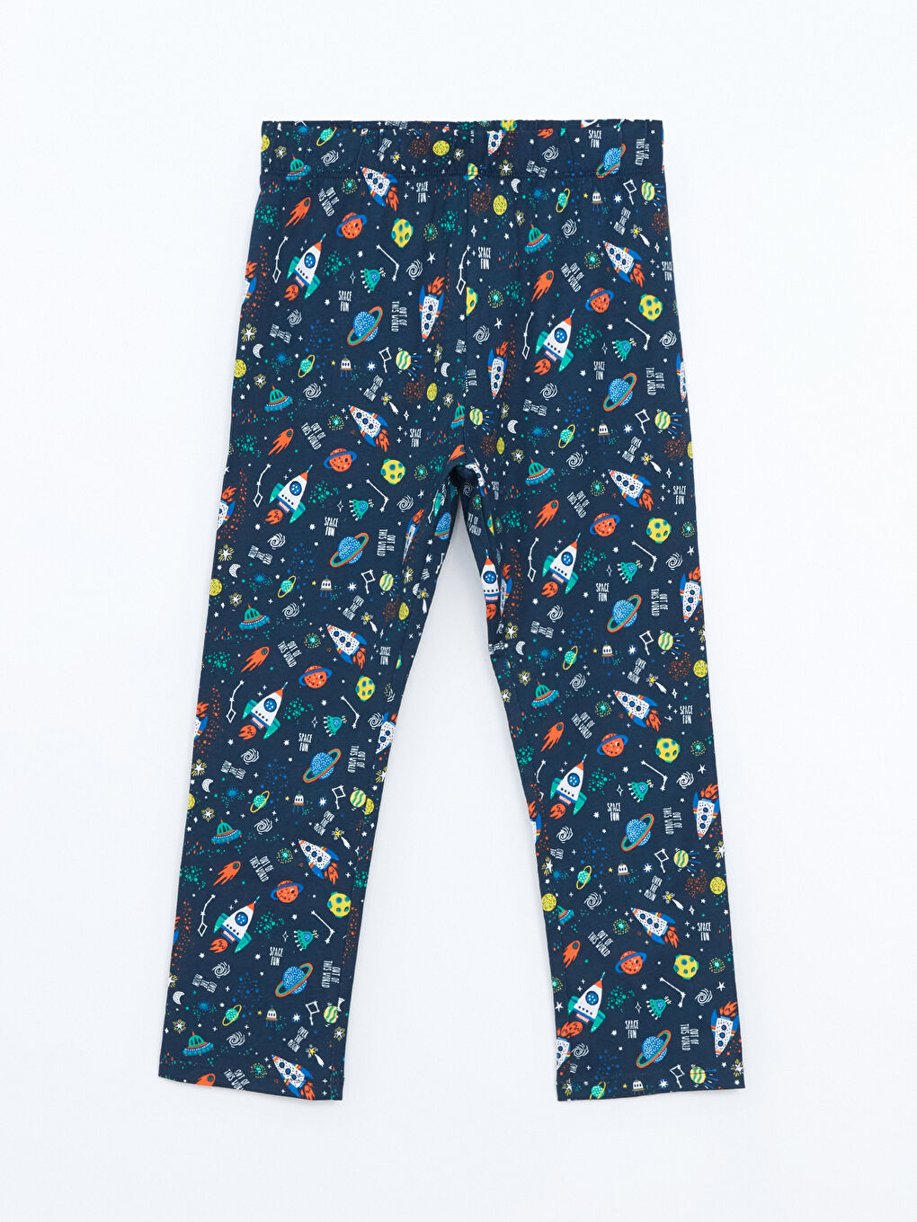 Lacivert Beli Lastikli Erkek Çocuk Pijama Alt