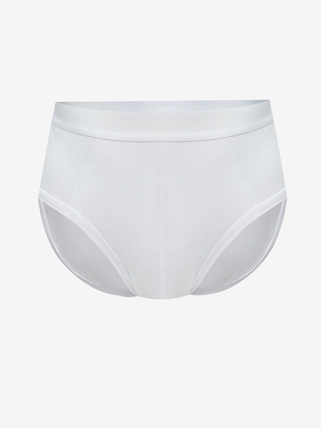 Beyaz Standart Kalıp Pamuklu Esnek Erkek Külot