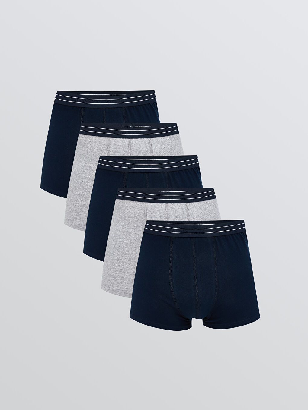 LC WAIKIKI Standardni kroj Pamučne rastegljive Muške bokserice Pakovanje od 5 komada -S50136Z8-LAL