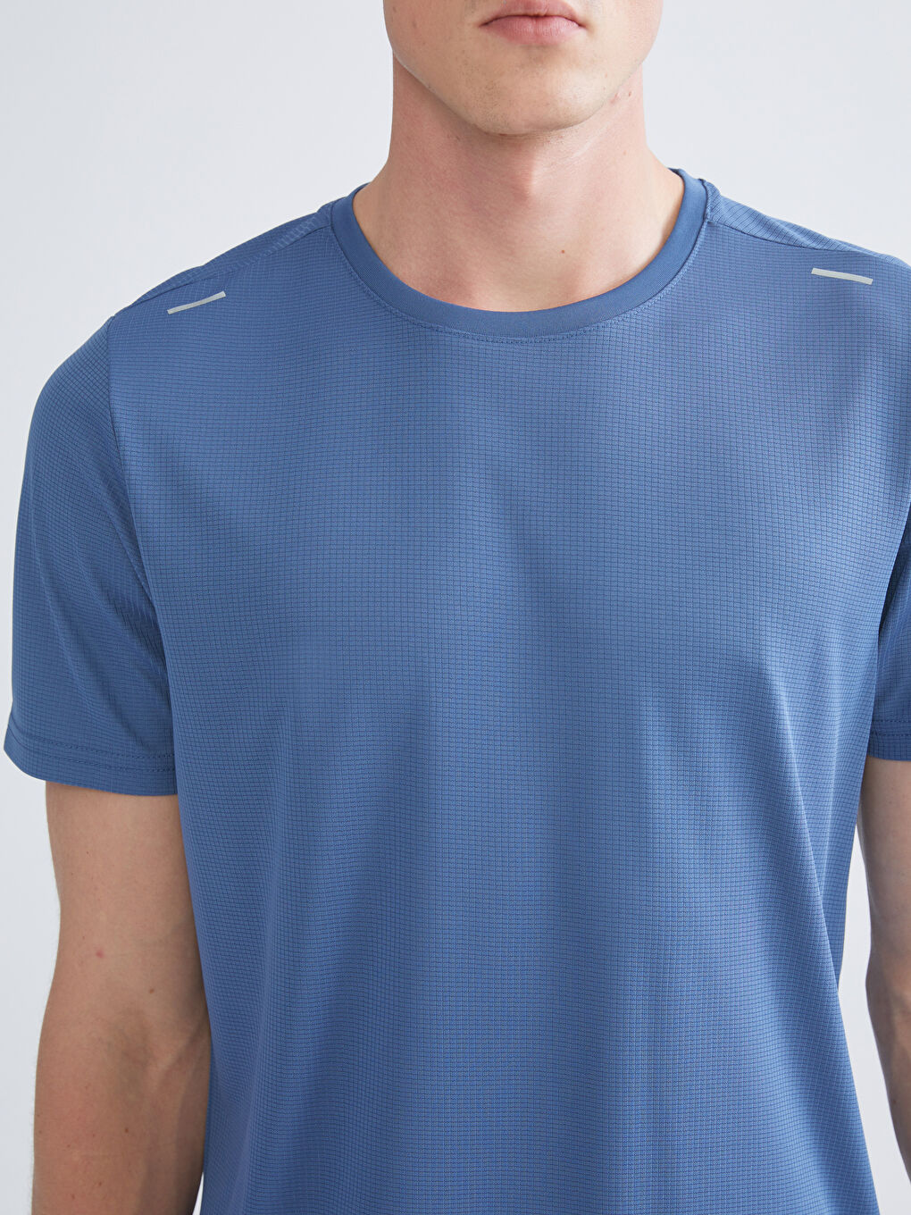 İndigo Bisiklet Yaka Kısa Kollu Erkek Spor Tişört-2