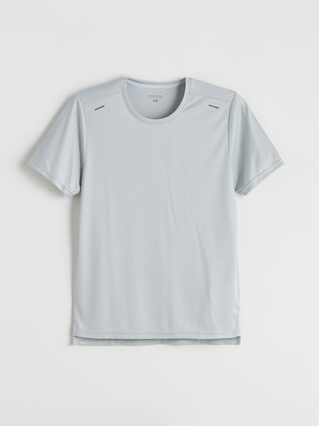 Yeşil Bisiklet Yaka Kısa Kollu Erkek Spor Tişört-4