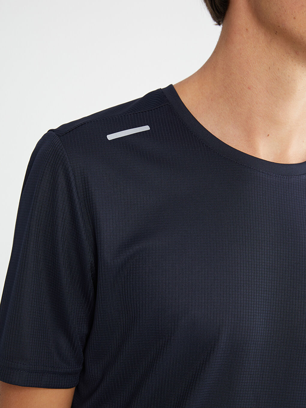 Ерлерге арналған спорттық футболка дөңгелек жағалы қысқа жең-4