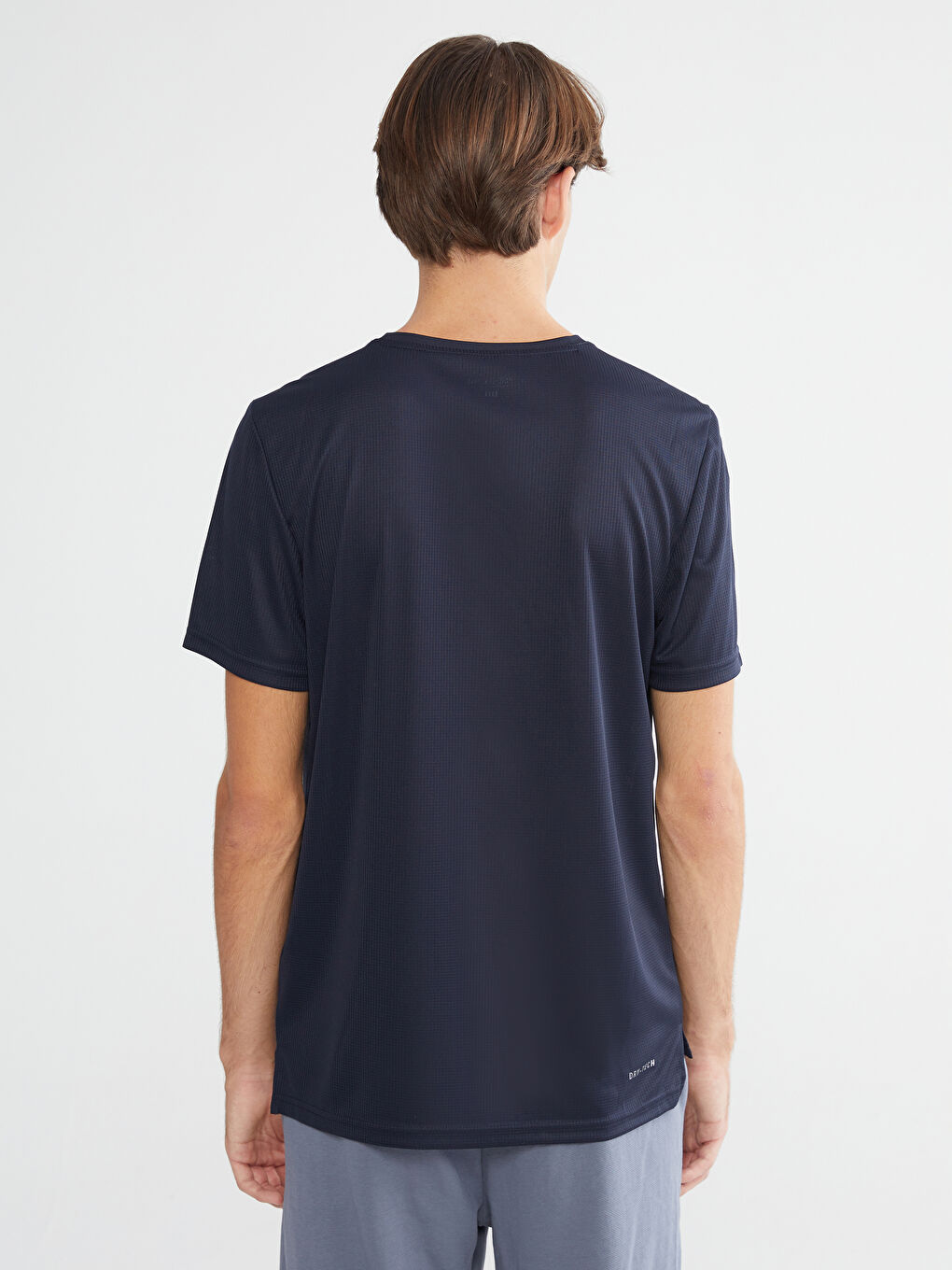 Ерлерге арналған спорттық футболка дөңгелек жағалы қысқа жең-6