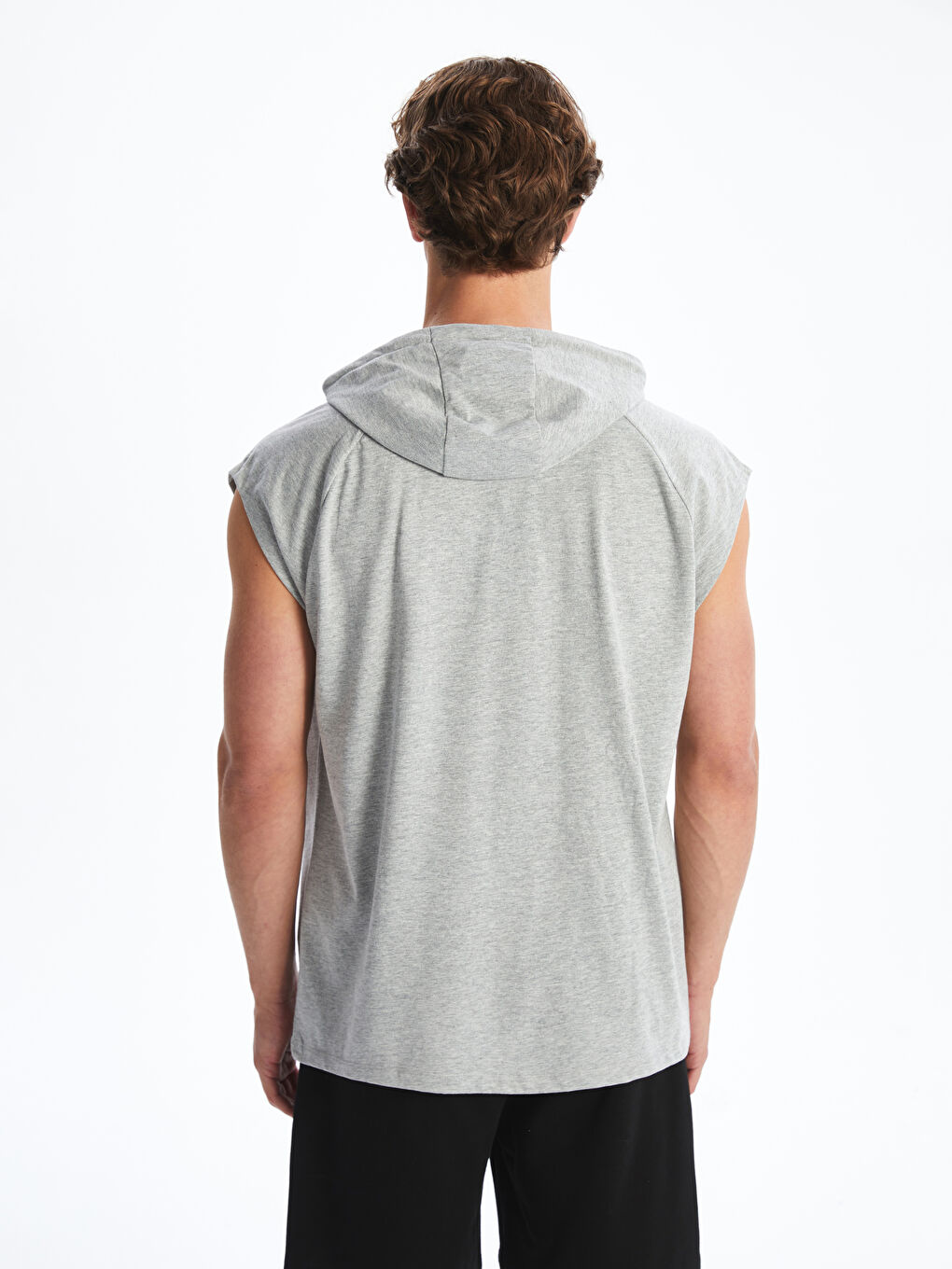 Xside Active Ärmelloses T-Shirt mit Kapuze für Herren -S50163Z8-LAK