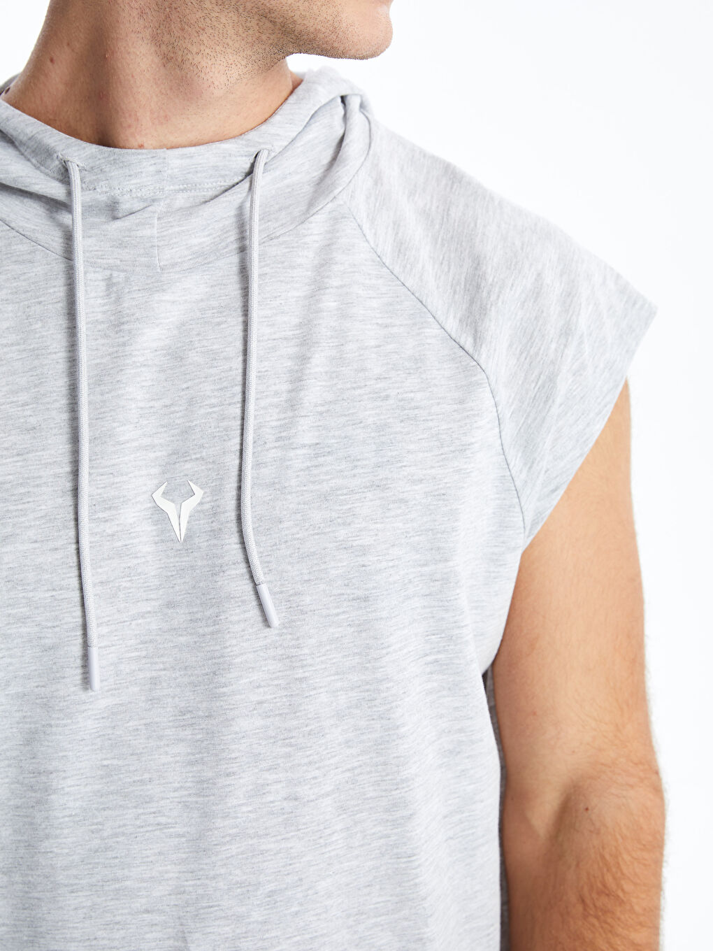 Hooded Men's Sleeveless T-Shirt -S50163Z8-LAK