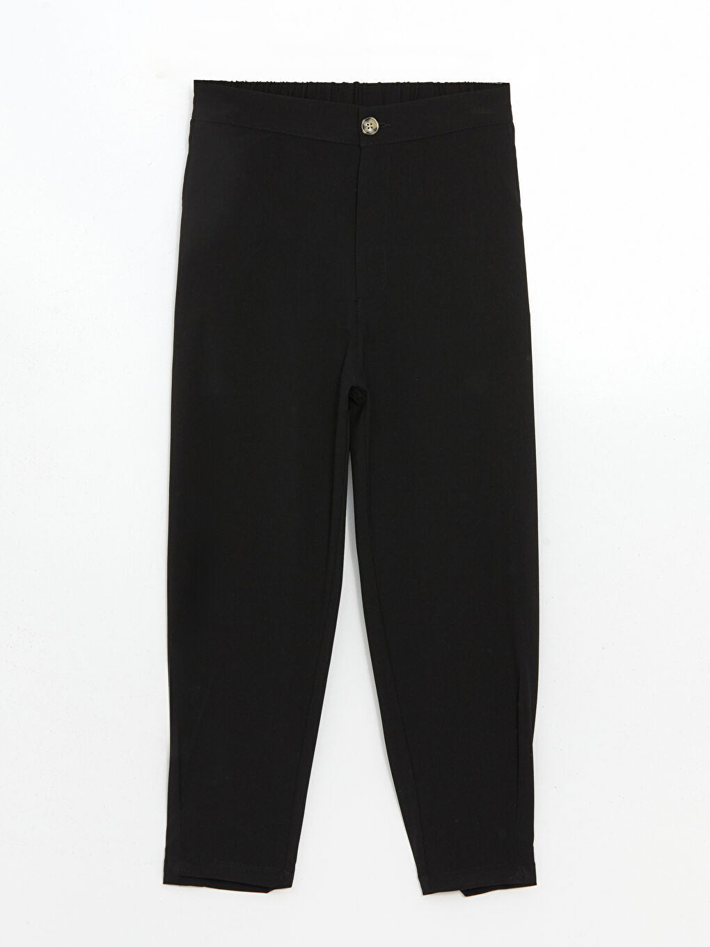 Siyah Beli Lastikli Kadın Pantolon-4