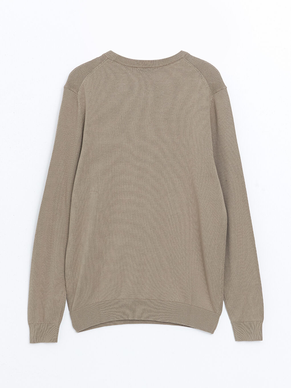 Crew Neck Long Sleeve Men's Tricot Sweater -S50195Z8-GXJ