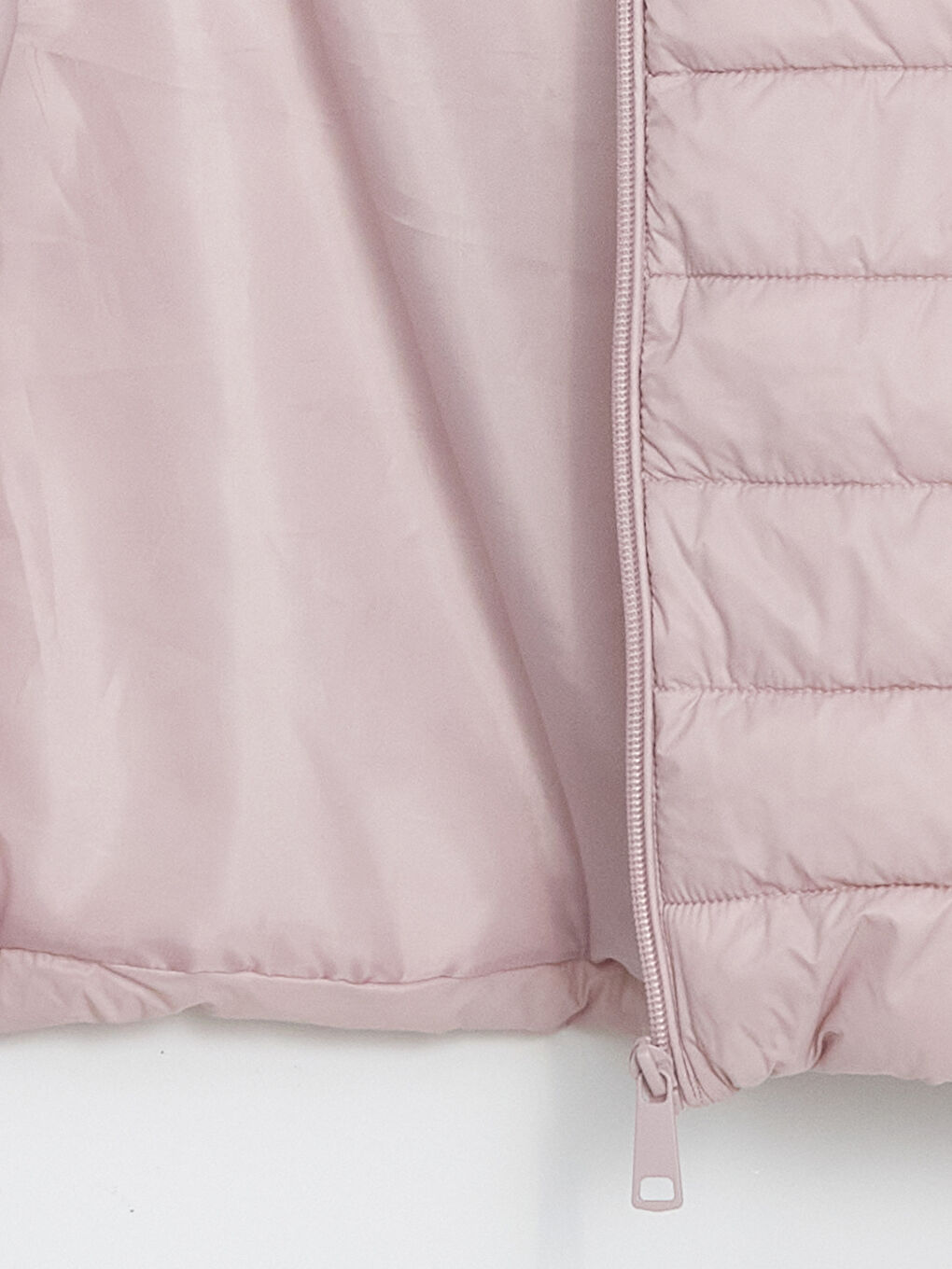 Lila Kapüşonlu Kadın Şişme Mont-7