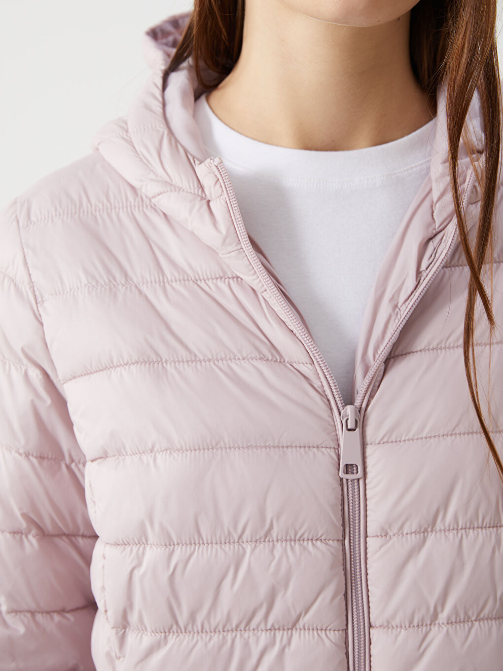 Geacă Matlasată cu Glugă pentru Femei-2