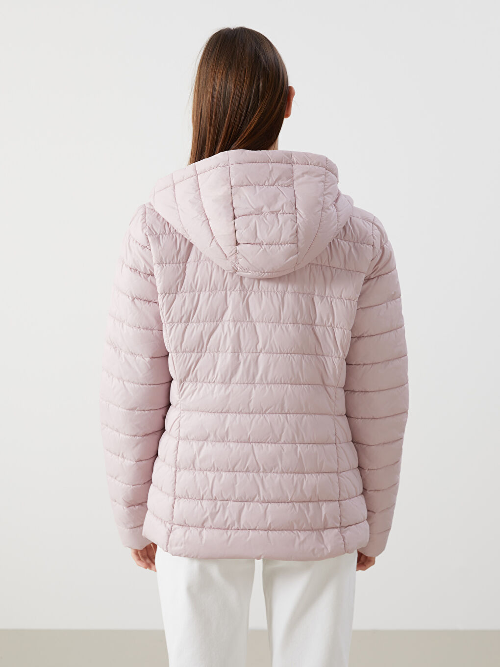 Geacă Matlasată cu Glugă pentru Femei-4