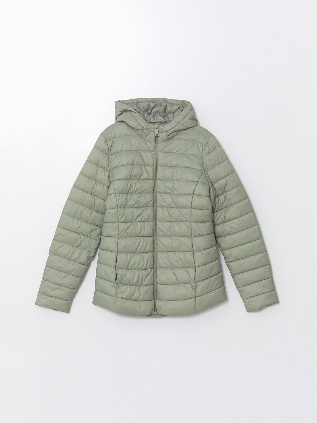 Geacă Matlasată cu Glugă pentru Femei-5