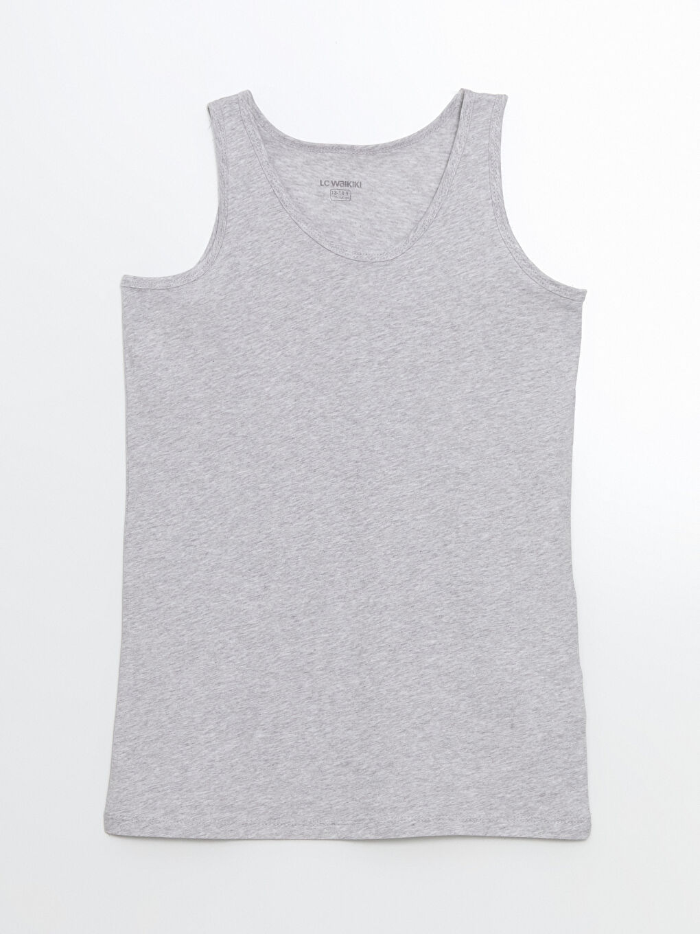 Gri Bisiklet Yaka Erkek Çocuk Atlet