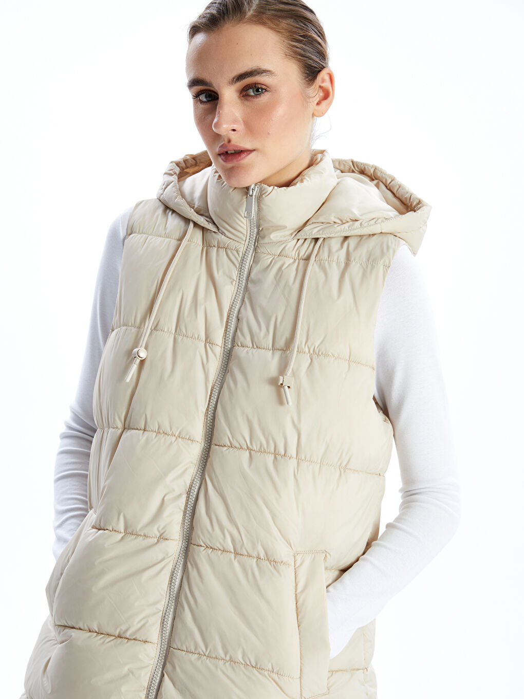 Women's Inflatable Vest With Hood -S50216Z8-FWZ
