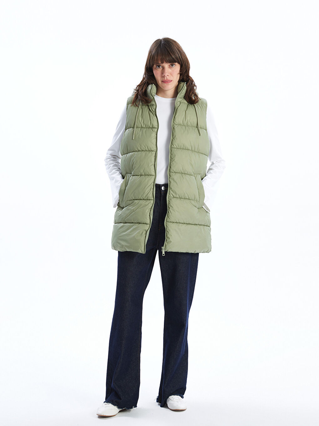 Women's Inflatable Vest With Hood -S50216Z8-GXF