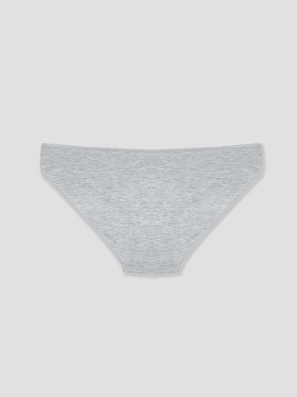 Gri Düz Bikini Külot-1