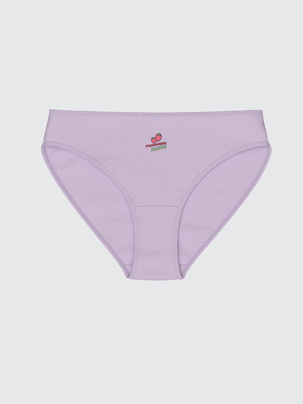 Lila Baskılı Bikini Külot