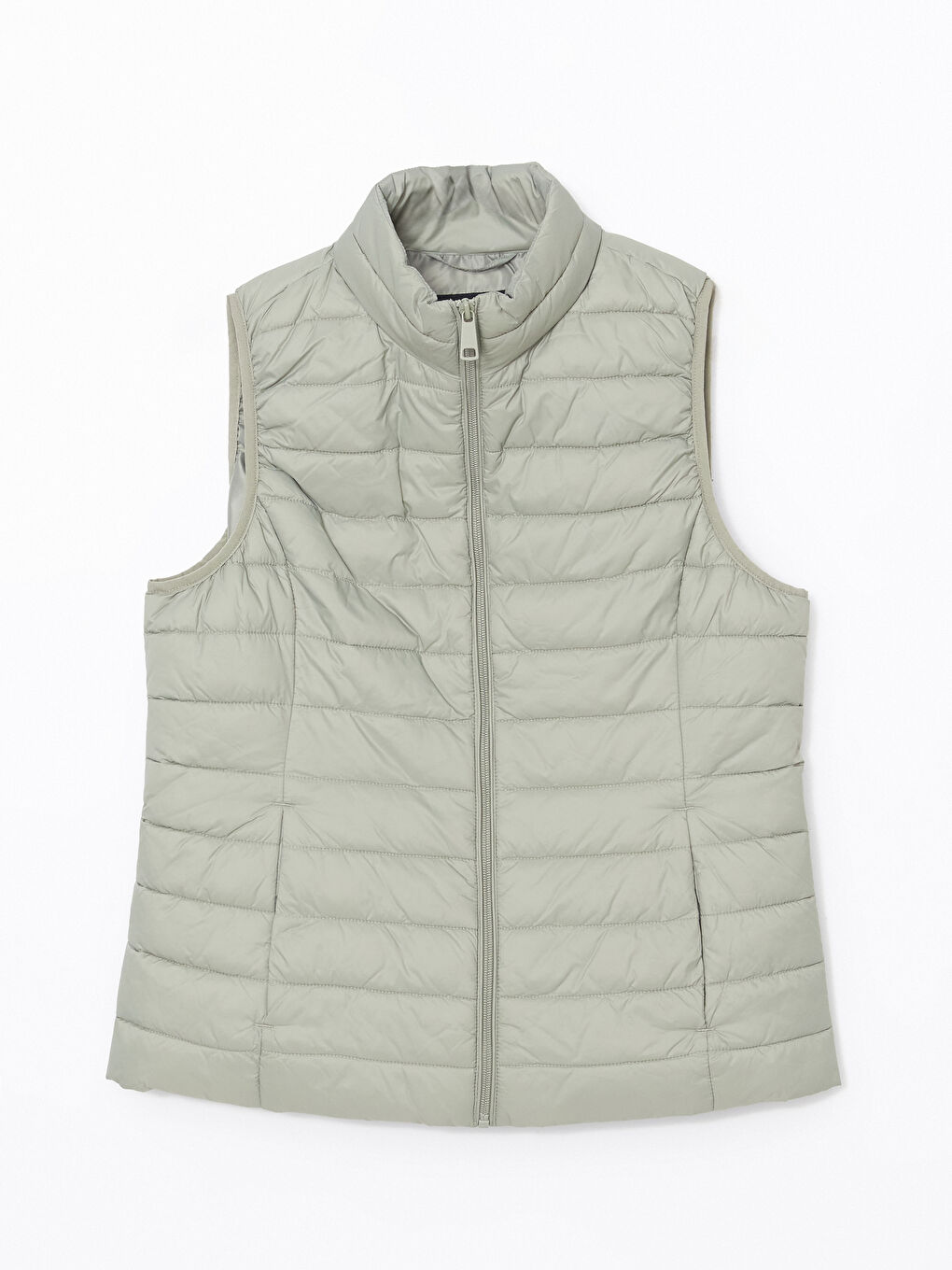 Stand-Up Collar Women'S Puffer Vest -S50230Z8-GGY