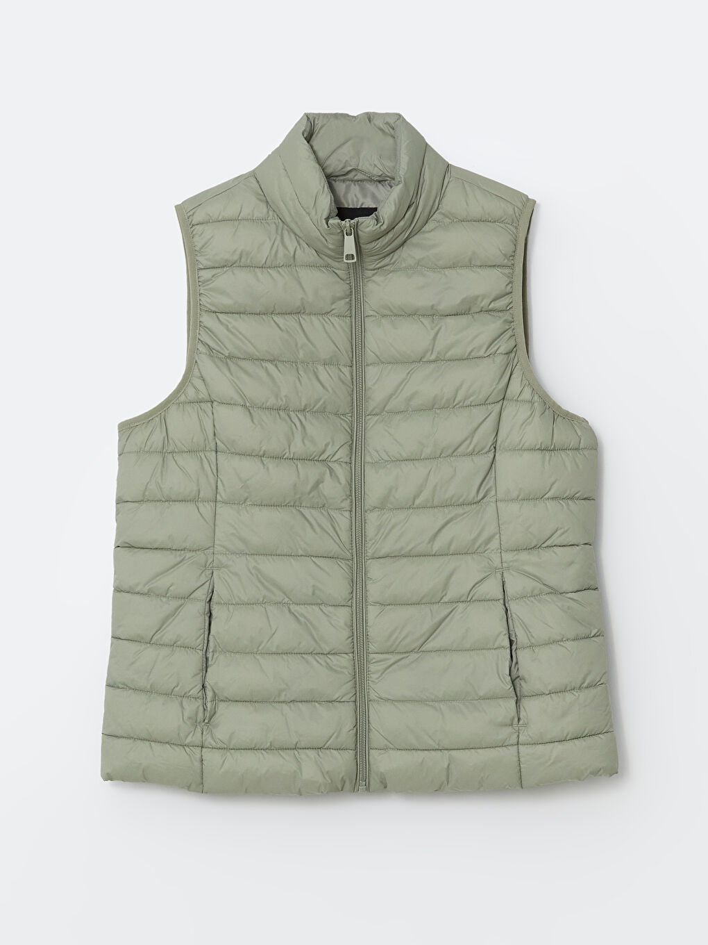 Funnel Neck Women's Puffer Gilet -S50231Z8-GGY