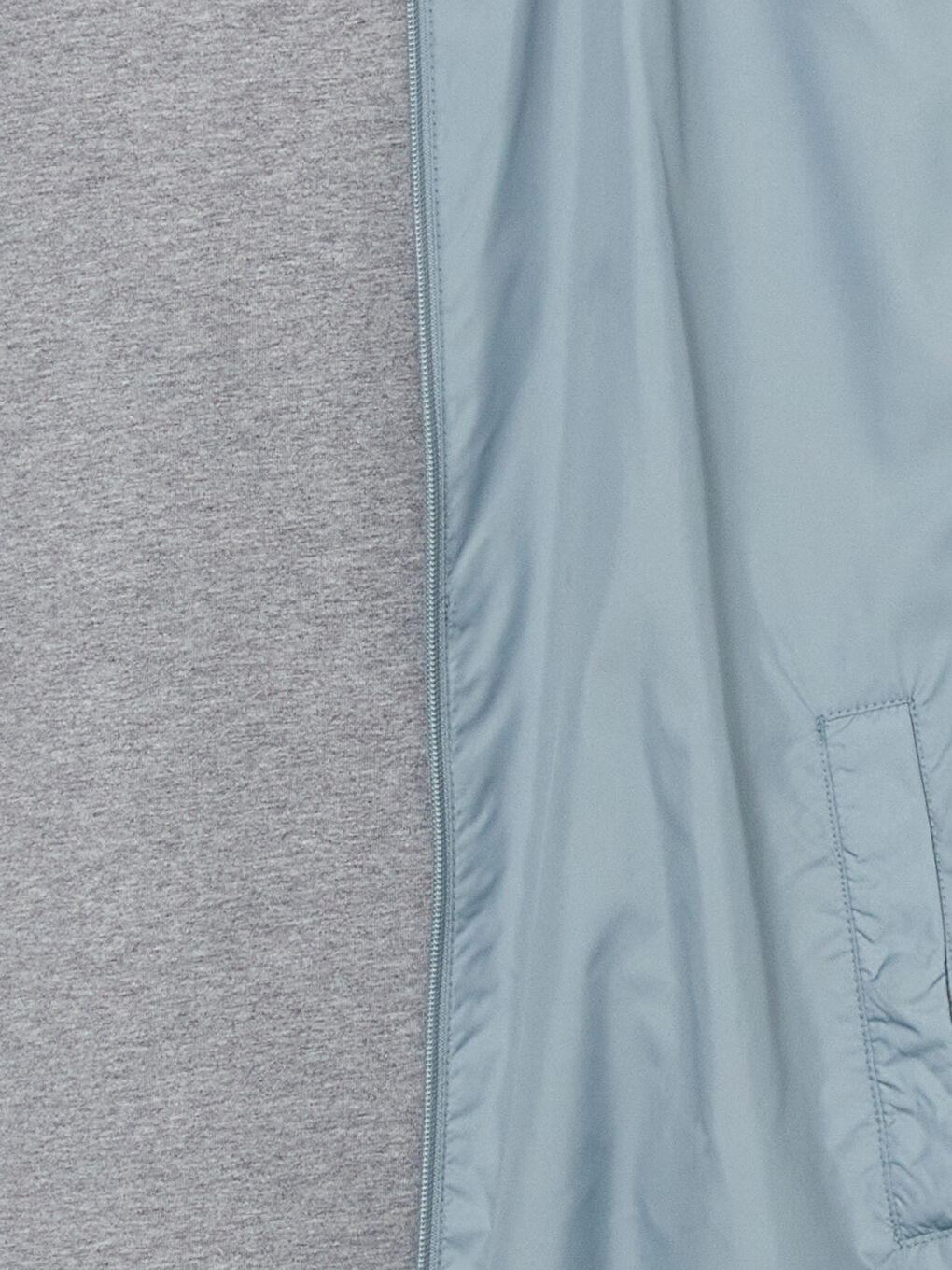 Mavi Kapüşonlu Kadın Yağmurluk-5