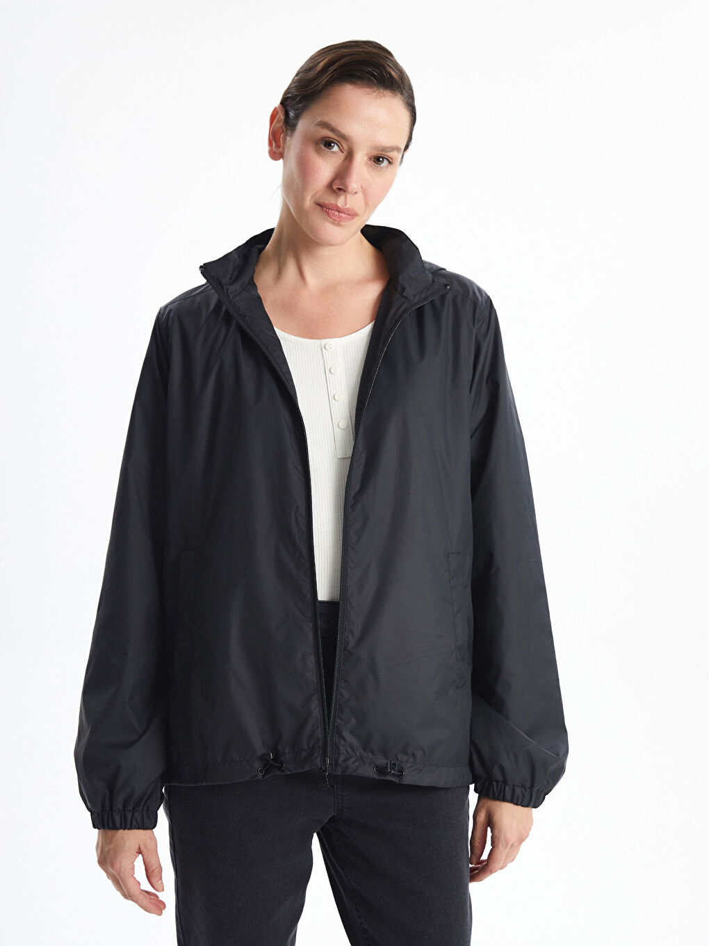 Hooded Women's Raincoat -S50239Z8-CVL