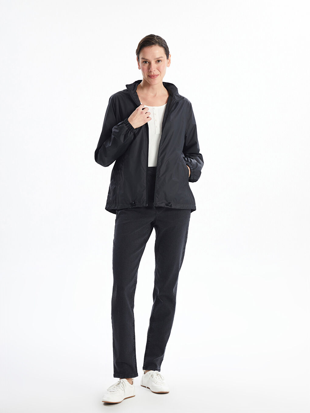 Hooded Women's Raincoat -S50239Z8-CVL