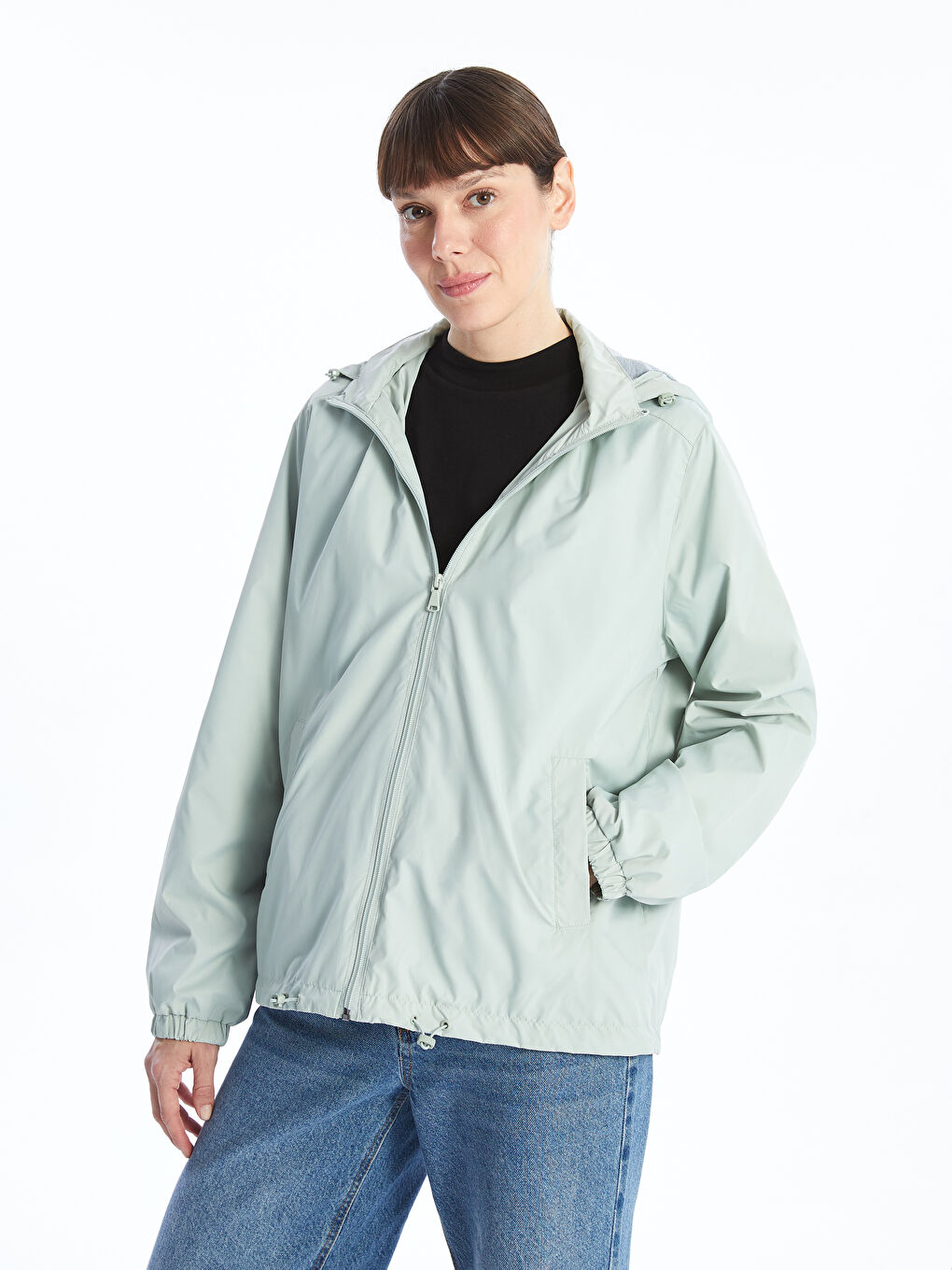 Hooded Women's Raincoat -S50239Z8-FLL