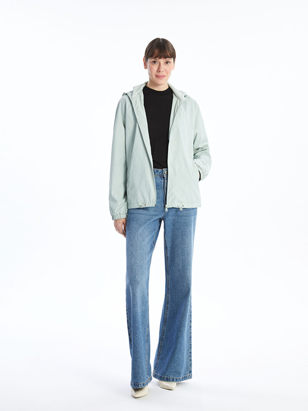 Hooded Women's Raincoat -S50239Z8-FLL