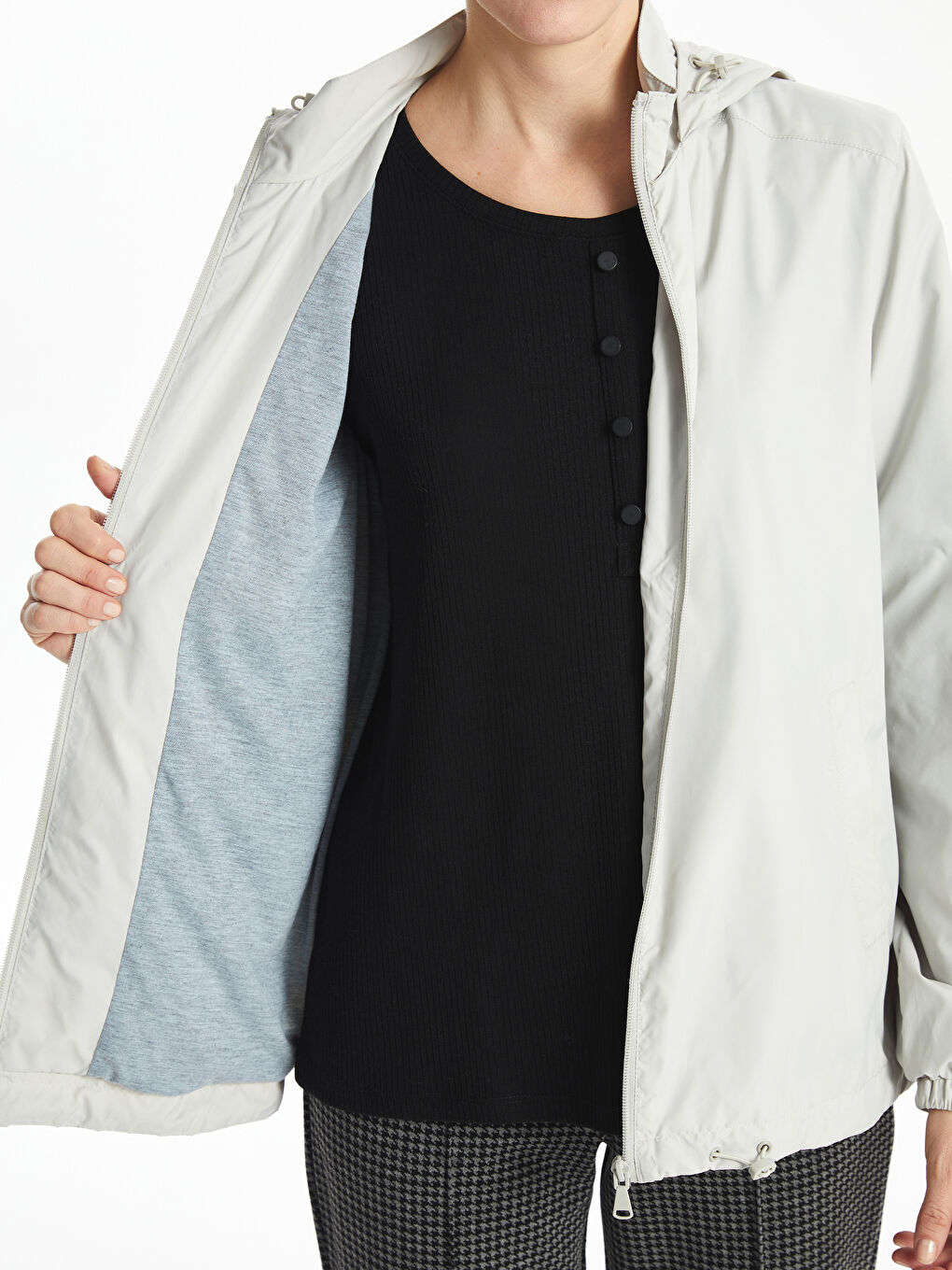Hooded Women's Raincoat -S50239Z8-G5K