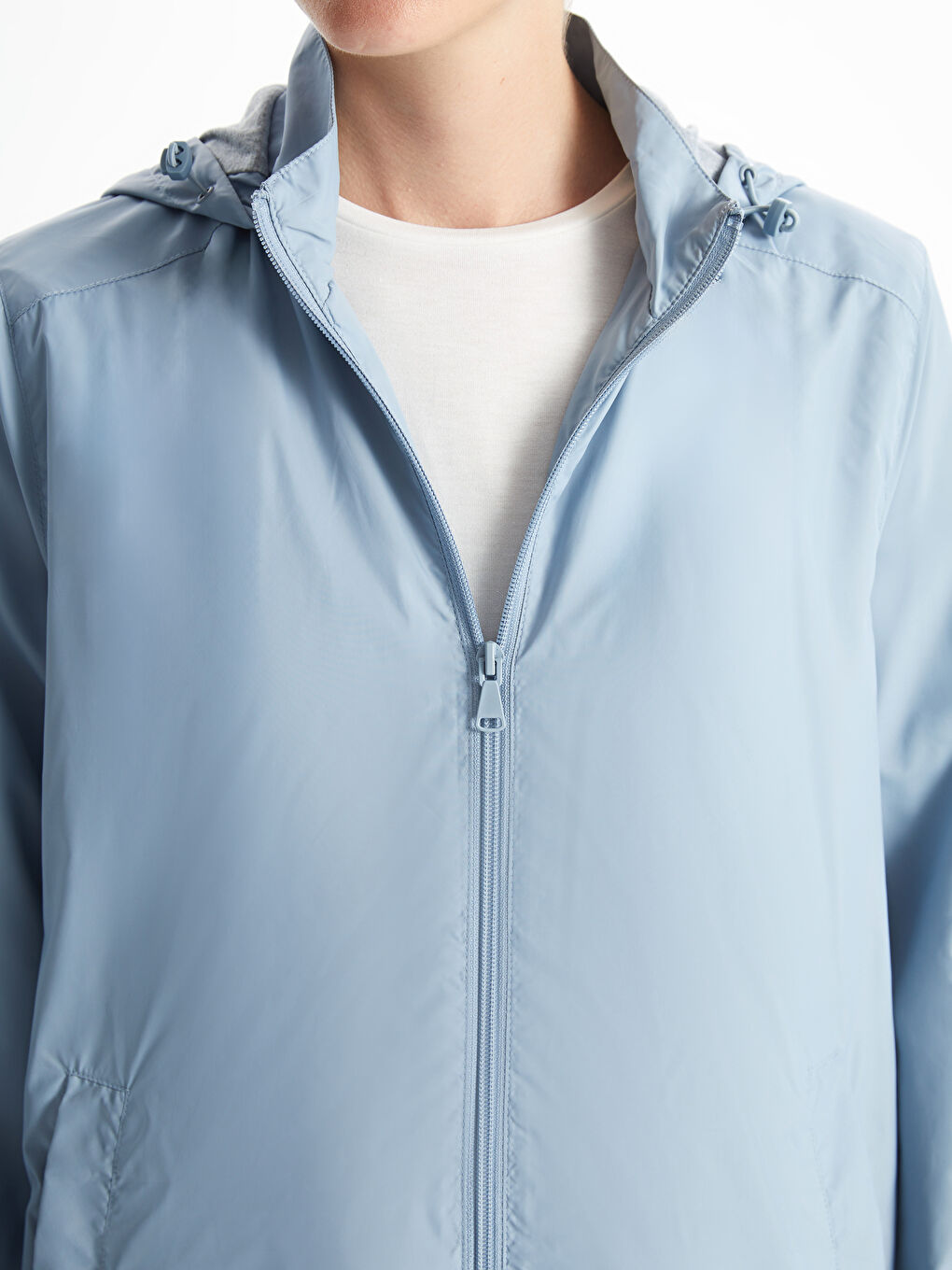 Hooded Women's Raincoat -S50239Z8-GMH