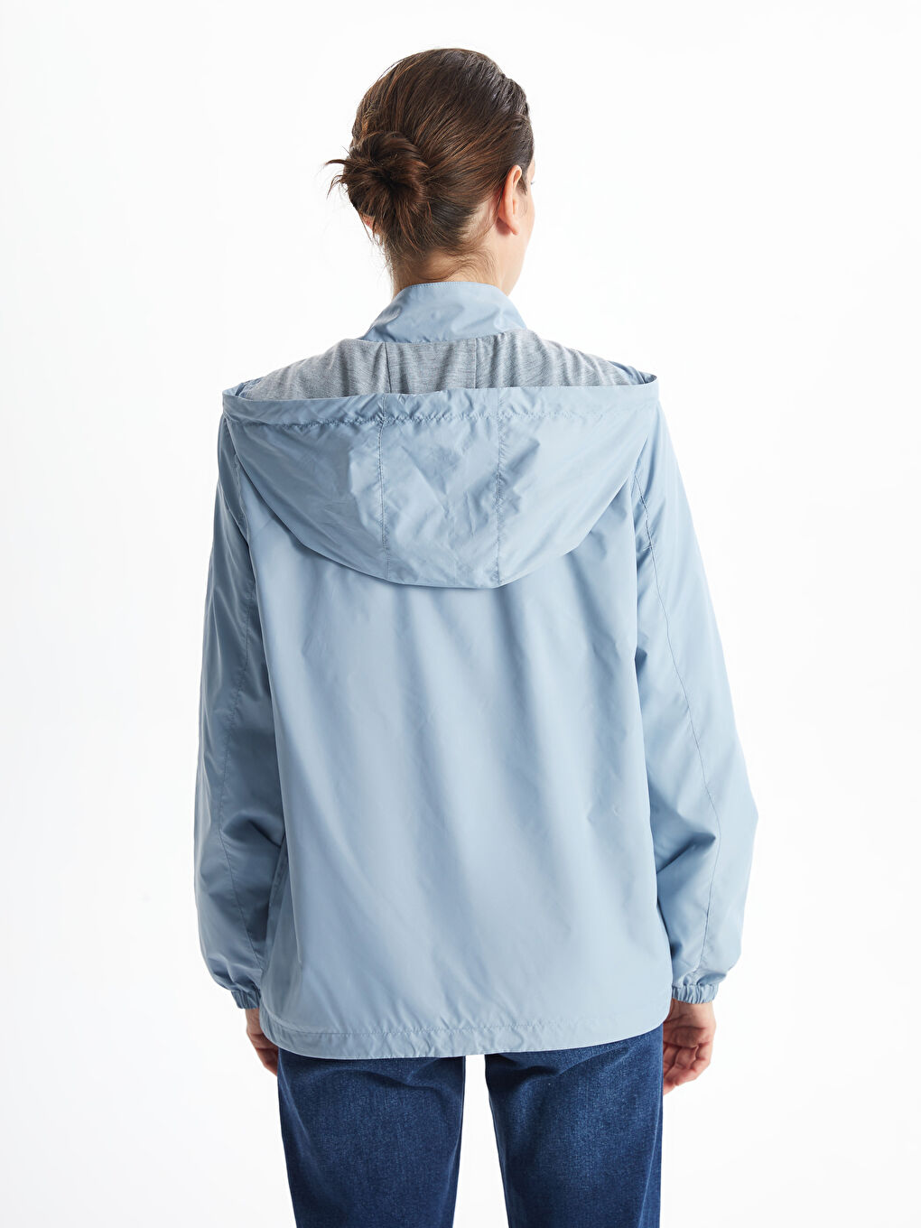 Hooded Women's Raincoat -S50239Z8-GMH
