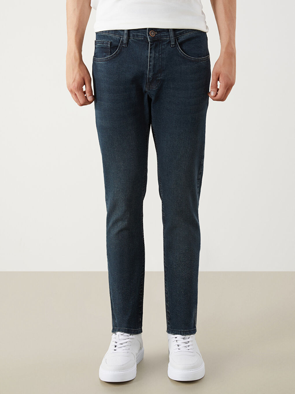 Yeşil 750 Slim Fit Erkek Jean Pantolon-1