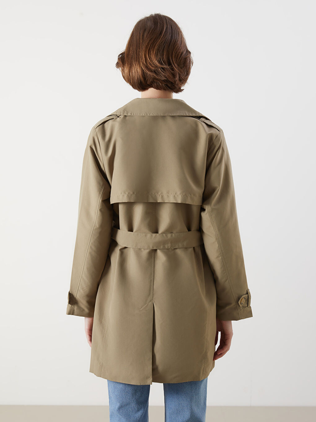 LCWAIKIKI Classic Jacket Neck Women's Trenchcoat -S50242Z8-GXF