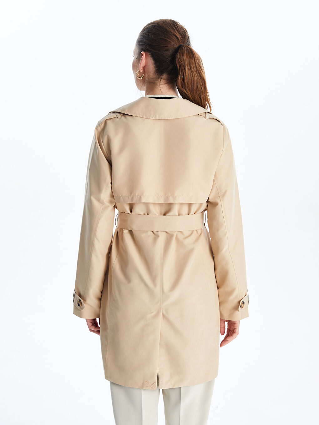 LCWAIKIKI Classic Jacket Neck Women's Trenchcoat -S50243Z8-KNF