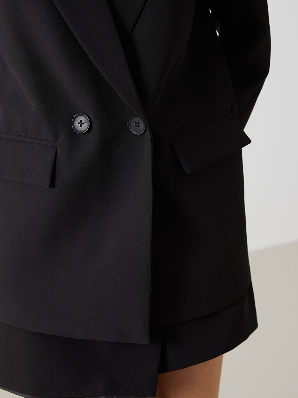 Crepe Women's Blazer Jacket -S50244Z8-CVL