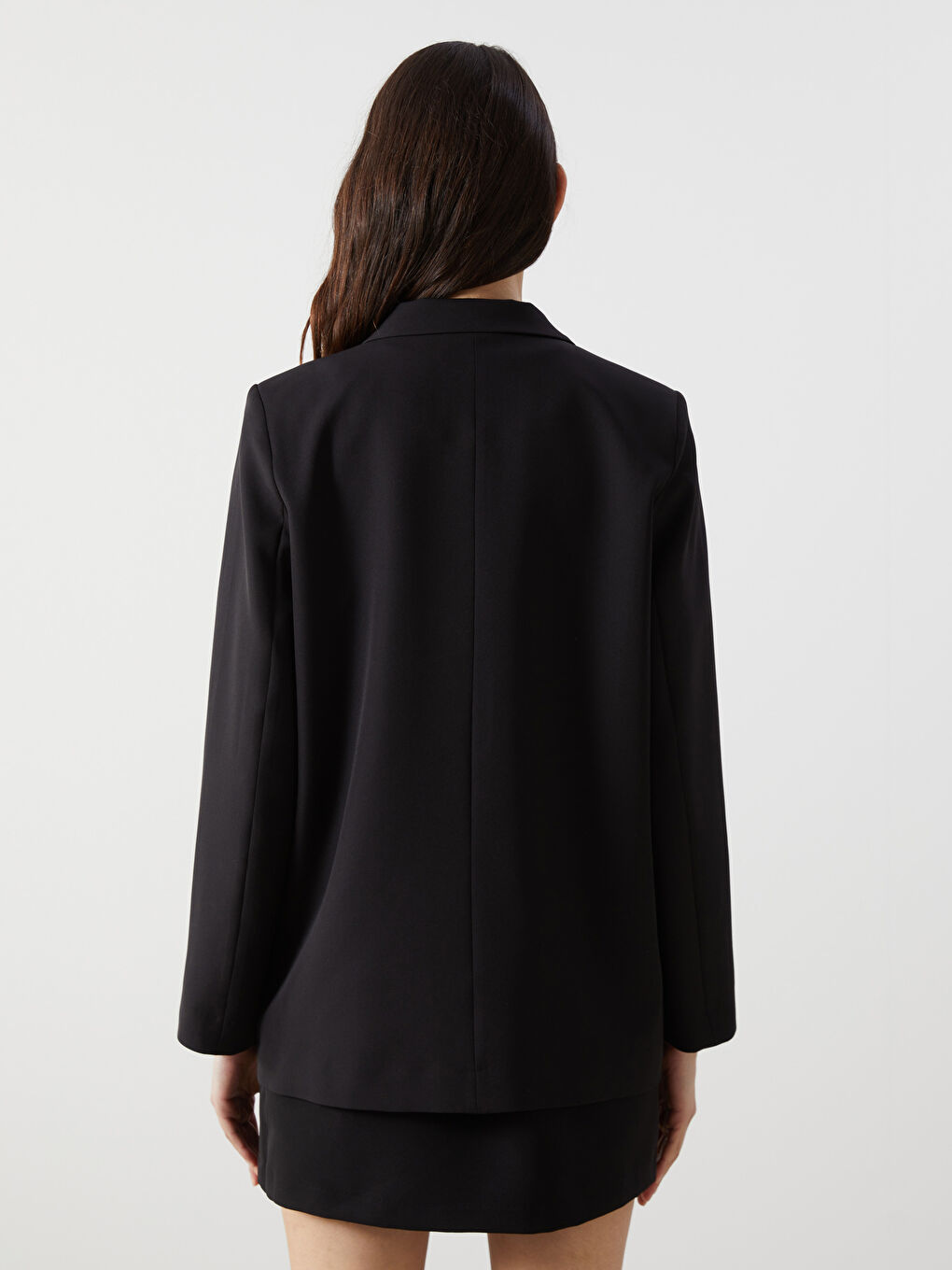 Crepe Women's Blazer Jacket -S50244Z8-CVL