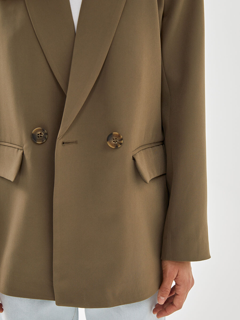 Crepe Women's Blazer Jacket -S50244Z8-PVX