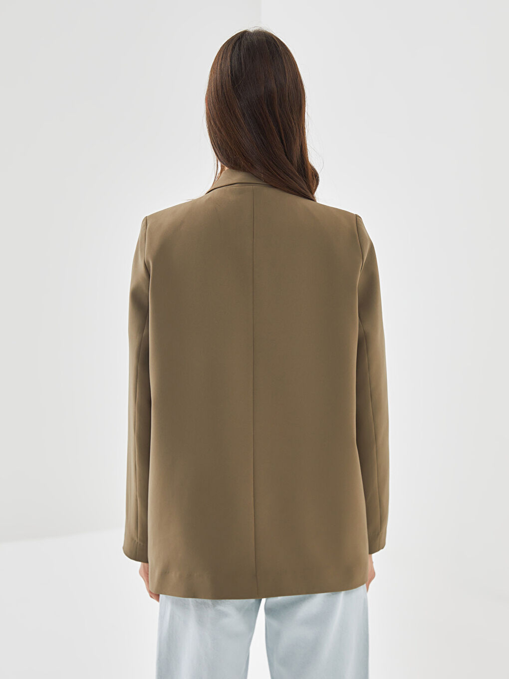 Crepe Women's Blazer Jacket -S50244Z8-PVX