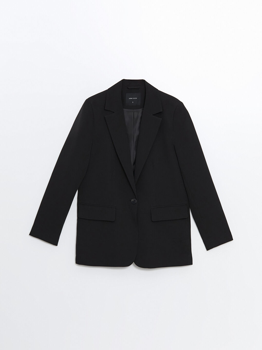 Ženska blazer jakna od krepa -S50245Z8-CVL
