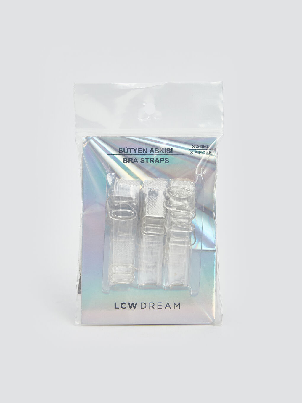 LCW DREAM Renksiz Sütyen Askısı 3'lü Paket