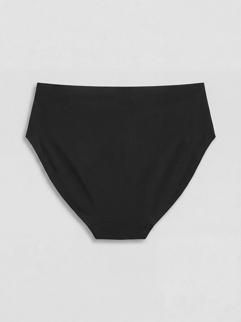 Siyah Düz Lazer Kesim Bikini Külot-1